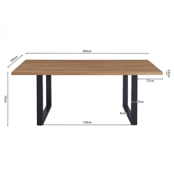 Pack table Alexander + 6 chaises Lisa