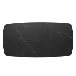 Pack table Apollo noire + 6 chaises Lisa