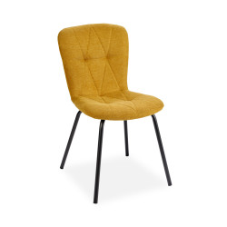 Pack table Alexander chêne vieilli + 6 chaises Emma paille