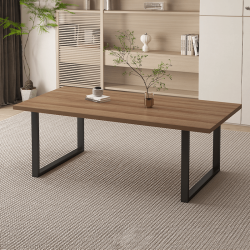 Pack table Alexander chêne vieilli + 6 chaises Emma