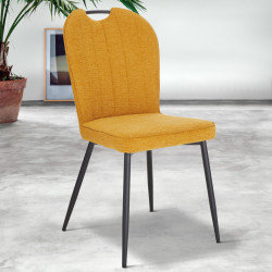 Pack table Alexa mangolia + 6 chaises Salome paille