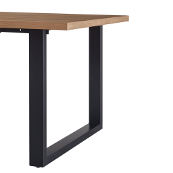 Pack table Alexander chêne vieilli + 6 chaises Salome