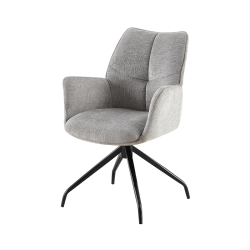 Chaise Lamor pivotante gris