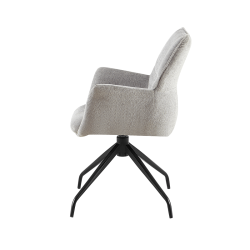 Chaise Lamor pivotante gris