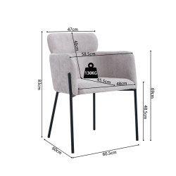 Chaise Naomi beige