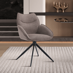 Chaise pivotante Mahi poivre