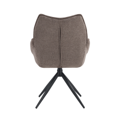 Chaise pivotante Mahi poivre