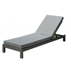 coussin pour bain de soleil 205 x 60 x 8 - tissu déperlant outdoor