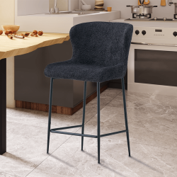 Tabouret Lisa gris foncé