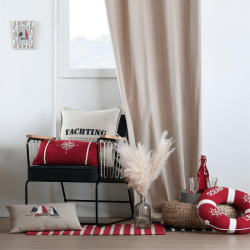 Coussin Fregate rouge