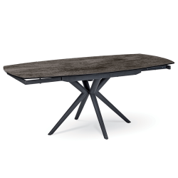 Table Nymphéa 130cm gris foncé