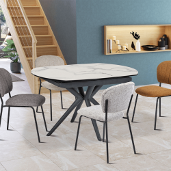 Table Nymphéa 130cm blanc