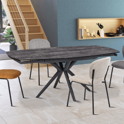 Table Nymphéa 180cm gris