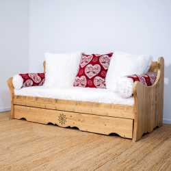 Gigogne Montagne fourrure rouge