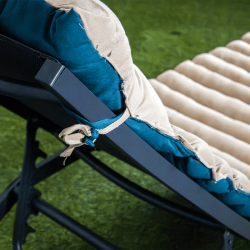 coussin pour transat DUO Petrole/Lin