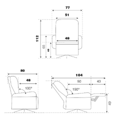 Fauteuil Pivotant Bi-moteur Polaris