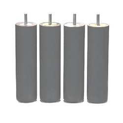 Pieds Bois 20 cm gris souris