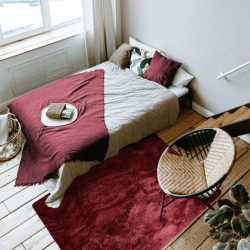 Tapis Neo Yoga rectangle rouge