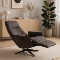 Fauteuil Relax électrique Sofi gris foncé