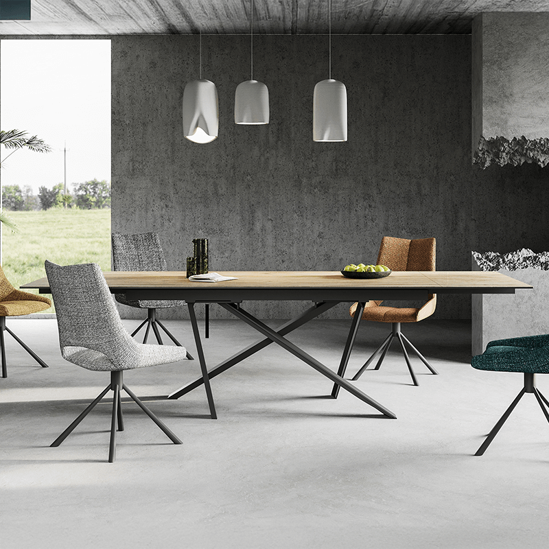 Table Forrest extensible marron clair