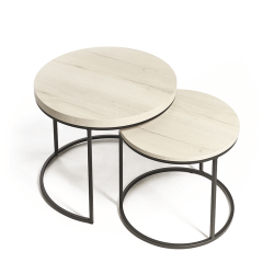 Table basse Odil set de 2 blanc