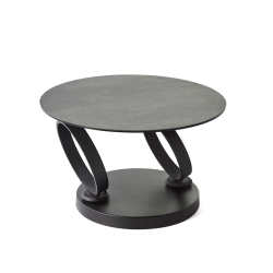 Table basse Onno rotative gris foncé