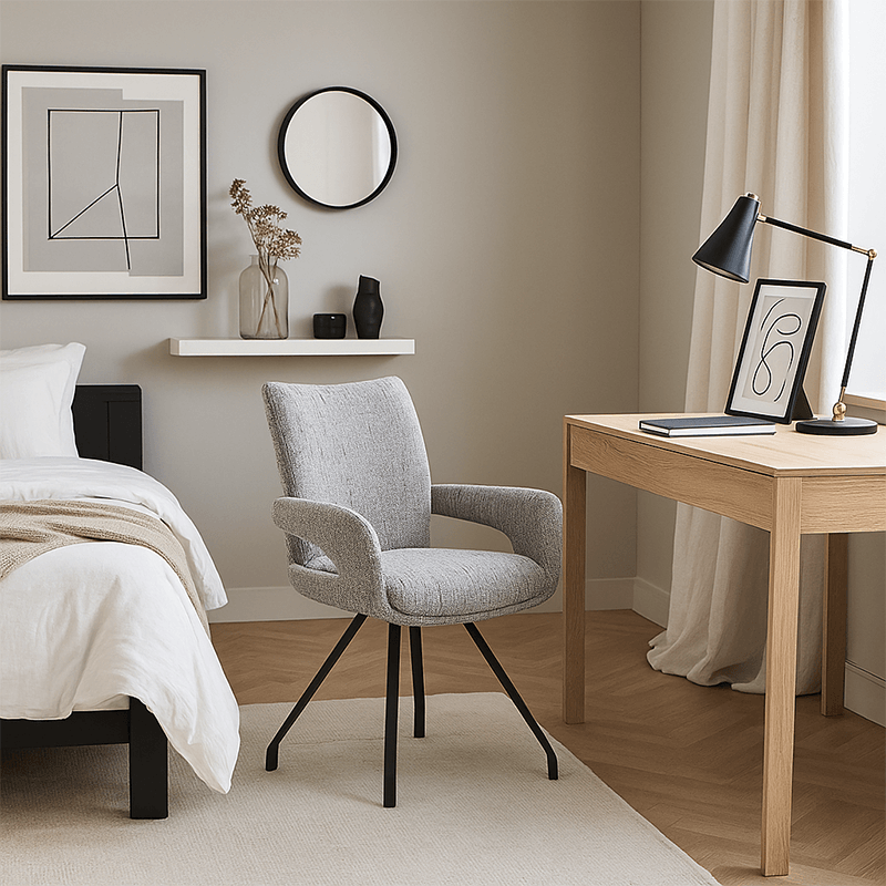 Chaise Pacho gris clair