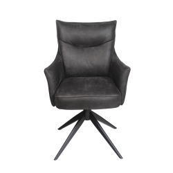 Chaise Polk gris foncé