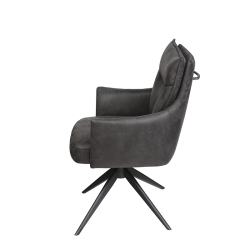 Chaise Polk gris foncé
