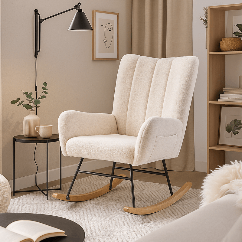 Chaise Stark à bascule beige