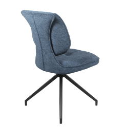 Chaise Iris pivotante bleu