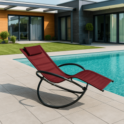 Rocking chair Elypse rouge