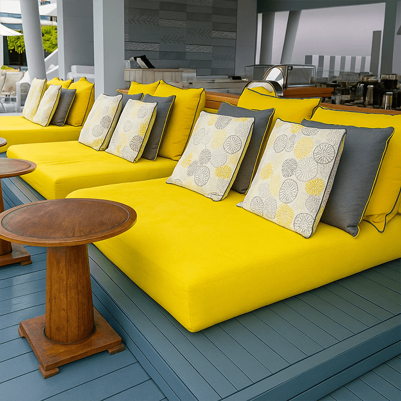 Coussin pour bain de soleil largeur 70 cm x 200 cm x 8 cm- Imperméable