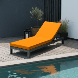 Coussin pour bain de soleil 180 x 60 x 12 - Mousse HD 28kg