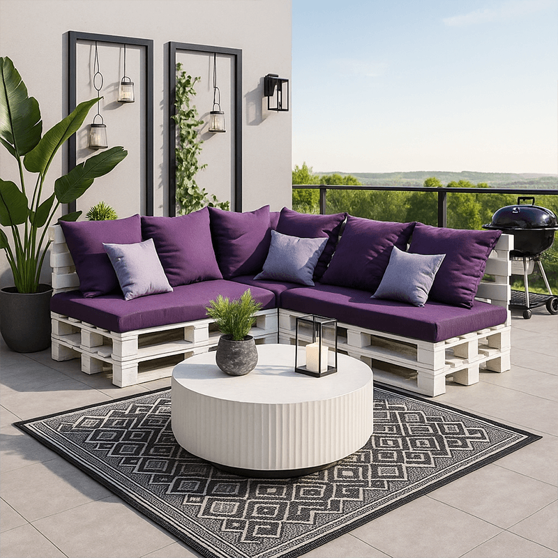 Pack Eco coussins pour canapé palette Europe
