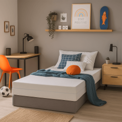 Matelas enfant / ado mousse mémoire de forme souple épaisseur 14 cm