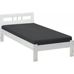 Pack complet FANA 200 x 90 blanc avec sommier et matelas