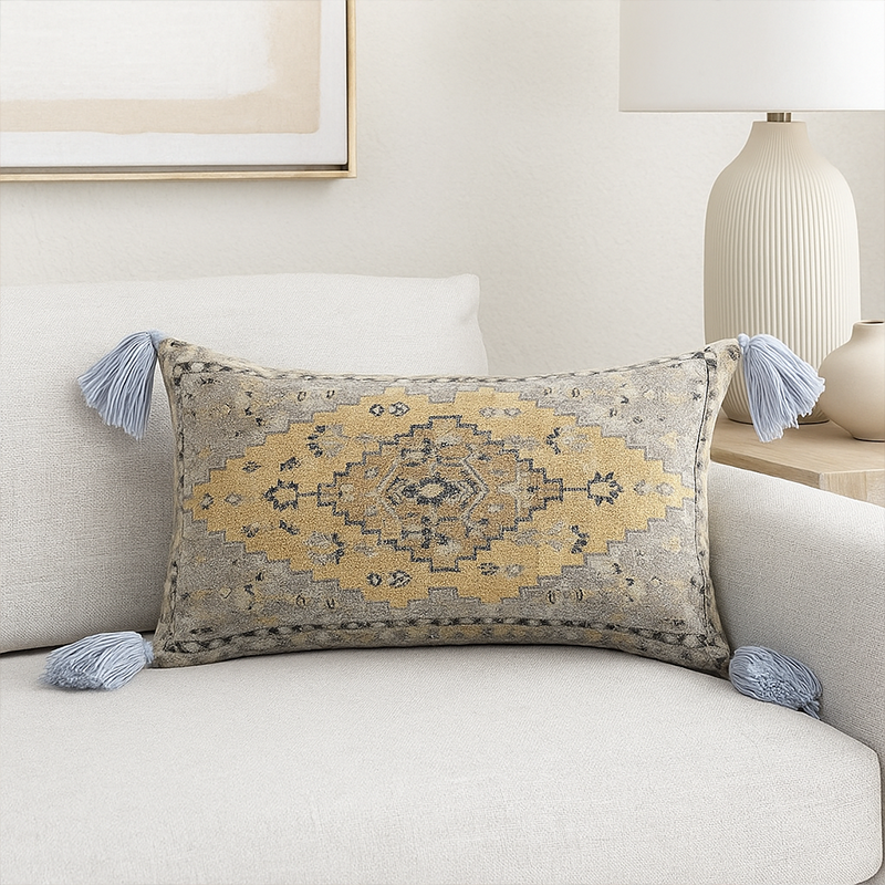Coussin Pachmira gris