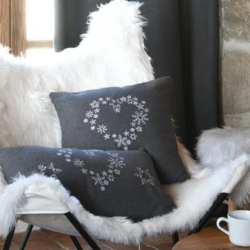 Coussin Arly gris