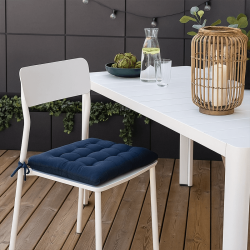 Galette de chaise Coline marine
