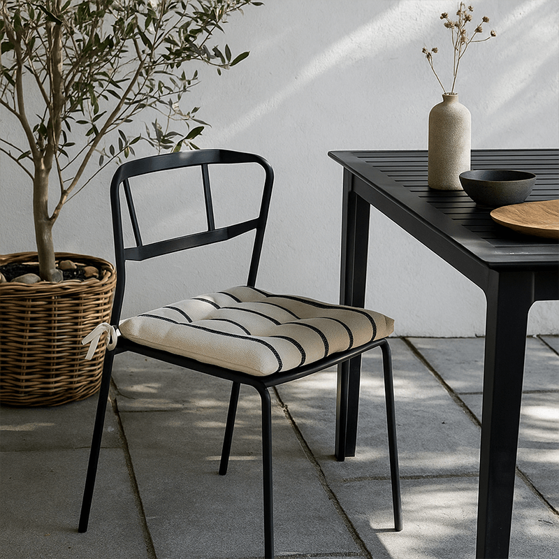 Galette de chaise St Trop noir