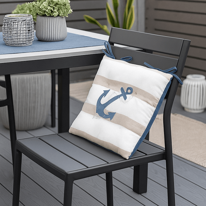 Galette de chaise Nautical