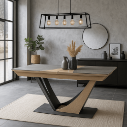 Table Tonneau extensible 160 x 100 cm