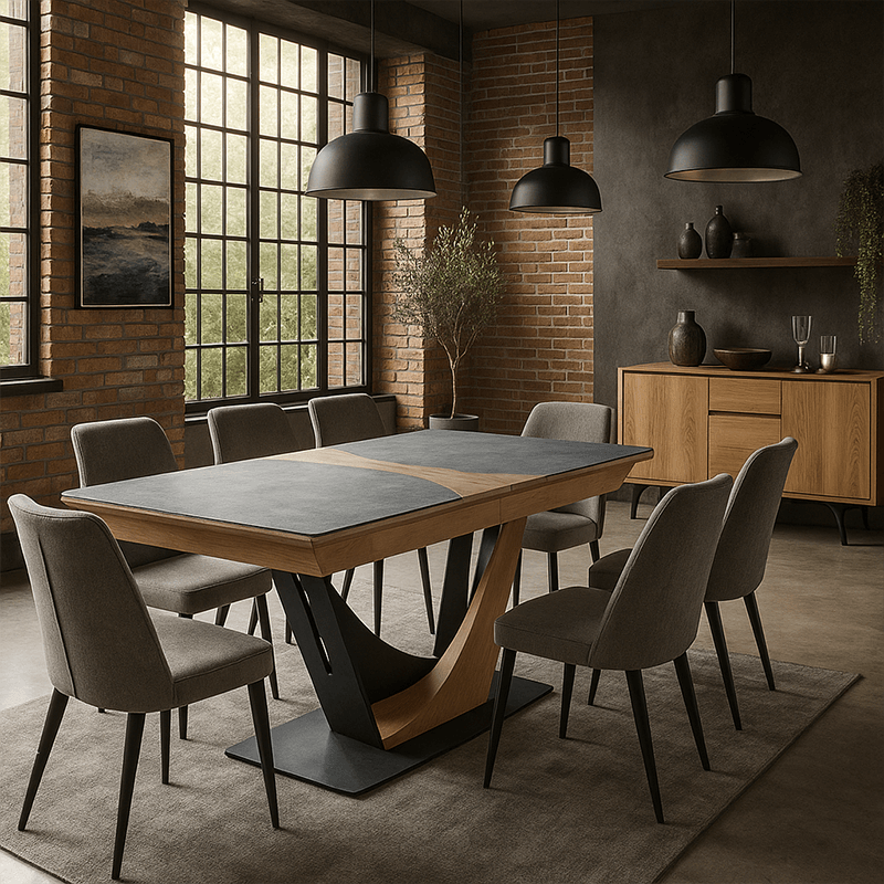 Table Tonneau extensible 190 x 100 cm