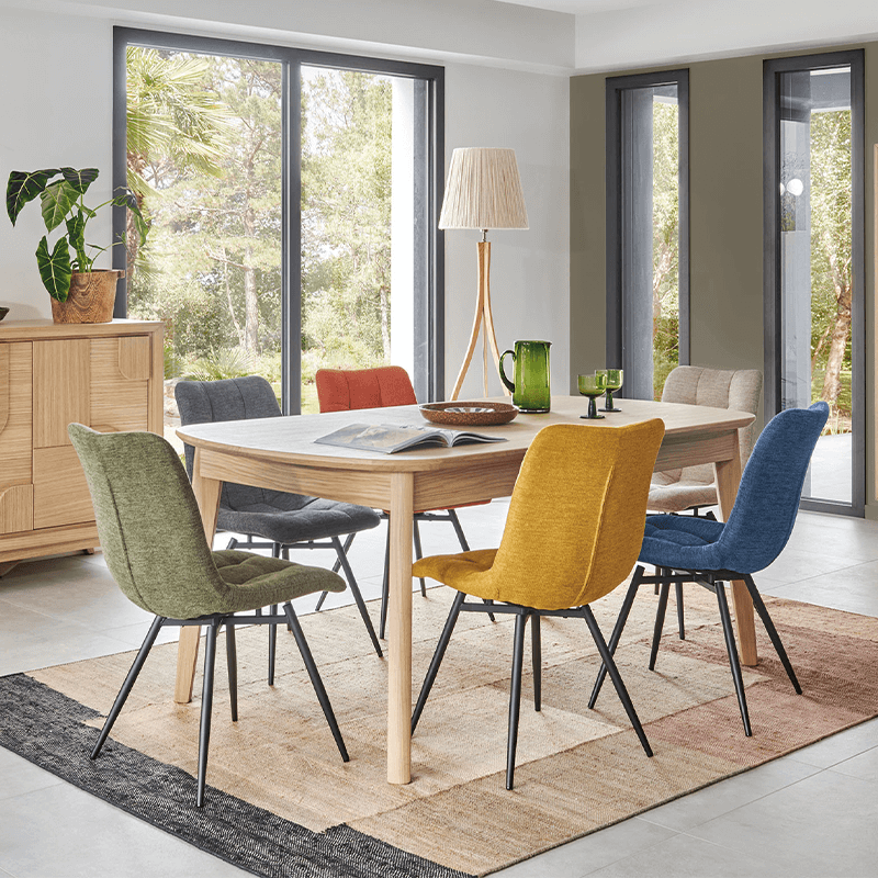 Table Tonneau en bout 160 x90 cm