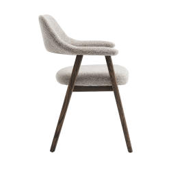 Chaise Coralia marron