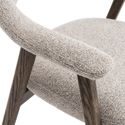 Chaise Coralia marron