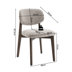 Chaise Carmen marron