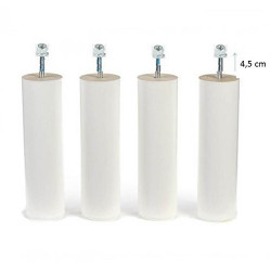 Pieds BOIS 25 cm GRANDES TIGES pour cadre lattes BLANC