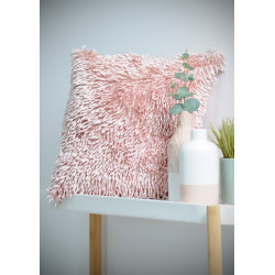 Coussin SHAGGY rose